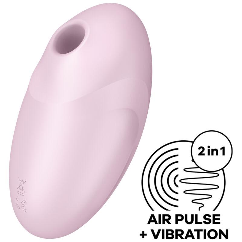Satisfyer Vulva Lover 3 Air Pulse Stimulator & Vibrator - Pink - Simlátor Klitorisu