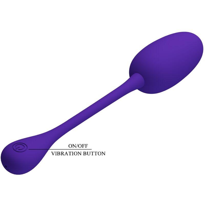 Pretty Love - Knucker Purple Rechargeable Vibrating Egg