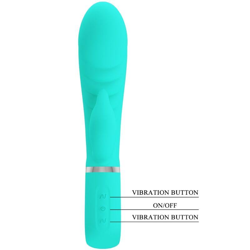Pretty Love - Prescott Multifunction G-Spot Vibrator Aqua Green