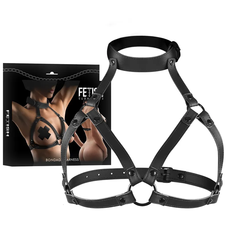 Fetish Submissive Bondage - Adjustable Chest Harness - Postroj Na Prsia