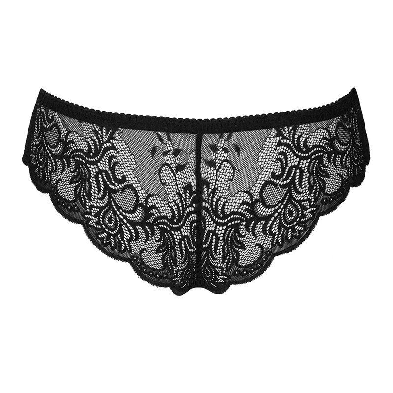 Livco Corsetti Fashion - Love Story Lc 90679 Panty Crotchless Black L/Xl