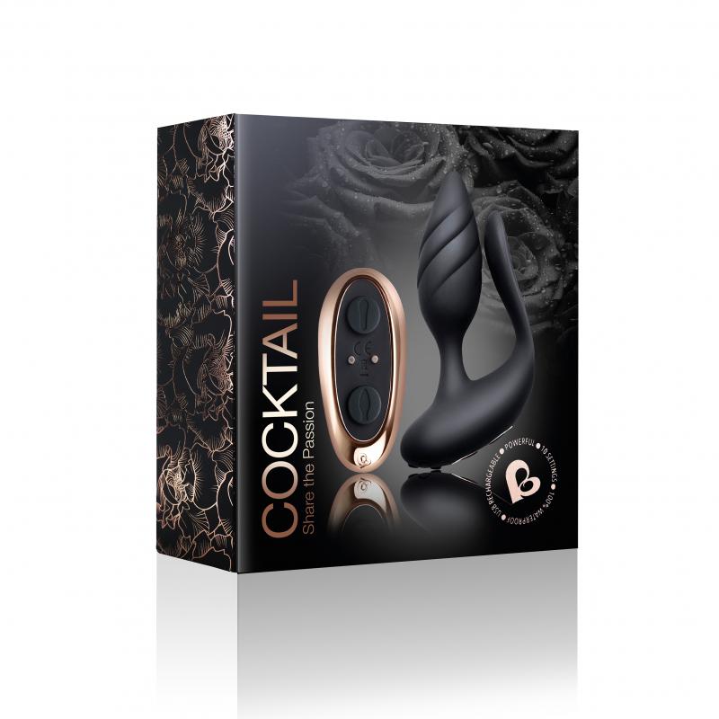 Rocks-Off - Cocktail Dual Motored Couples Toy Black - Vibrator Pre Páry