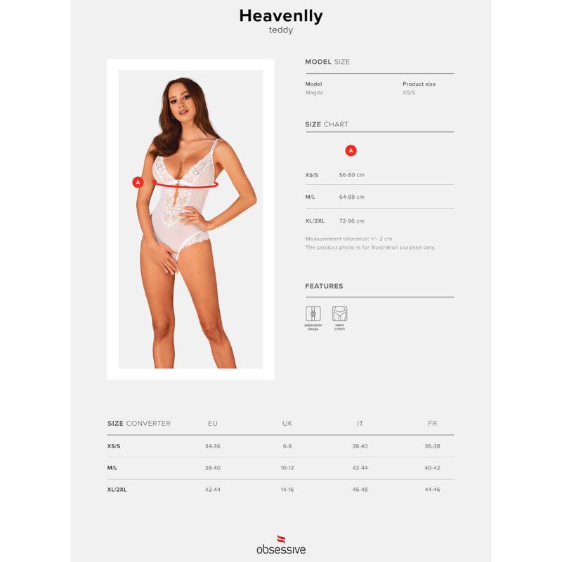 Obsessive - Heavenlly Crotchless Teddy M/L