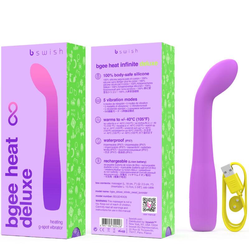 B Swish - Bgee Heat Infinite Deluxe Silicone Rechargeable Vibrator Sweet Lavender