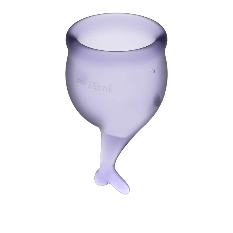 Satisfyer Feel Secure Menstrual Cup Purple 15+20ml - Menštruačný Kalíšok