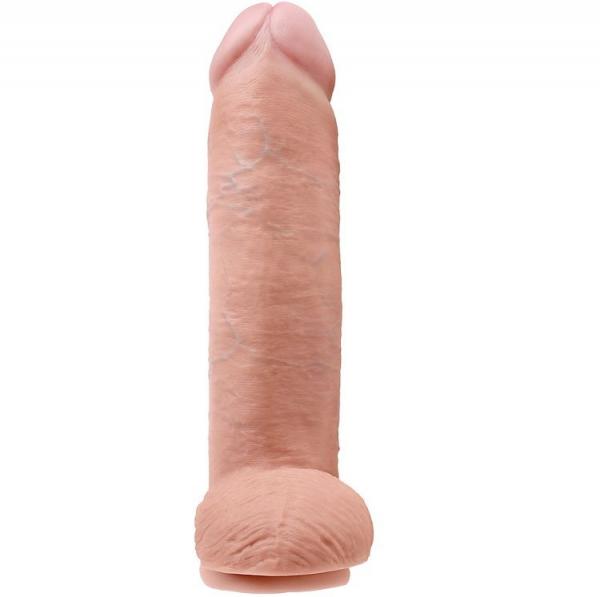 King Cock 12"
 Cock Flesh With Balls 30.48  Cm