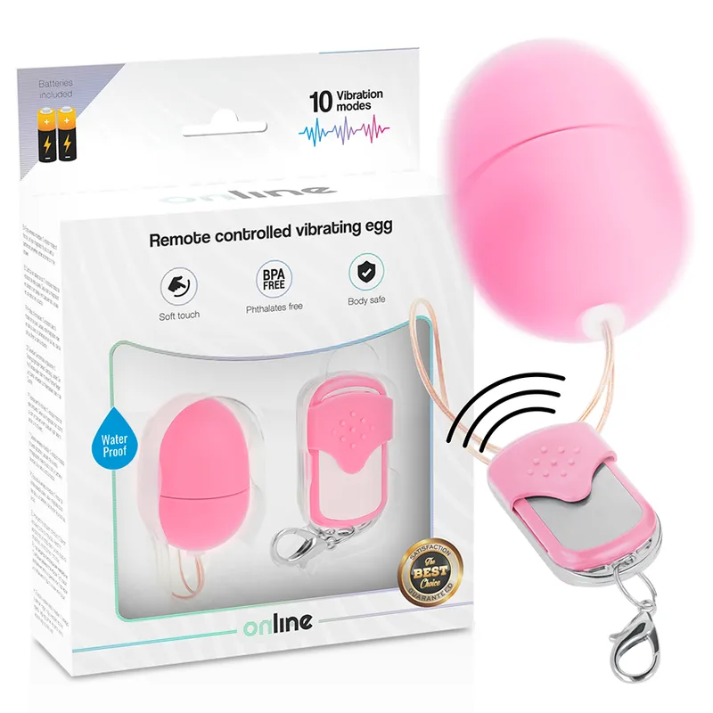 Online Remote Control Vibrating Egg S - Pink