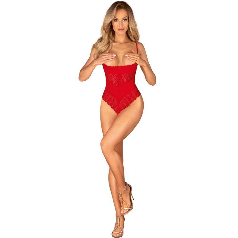 Obsessive - Ingridia Crotchless Red Xs/S