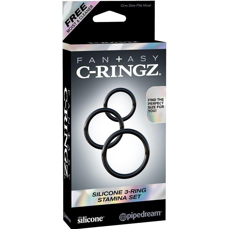 Fantasy C-Ringz Silicone 3 Ring Stamina Set- Erekčné Kúžky