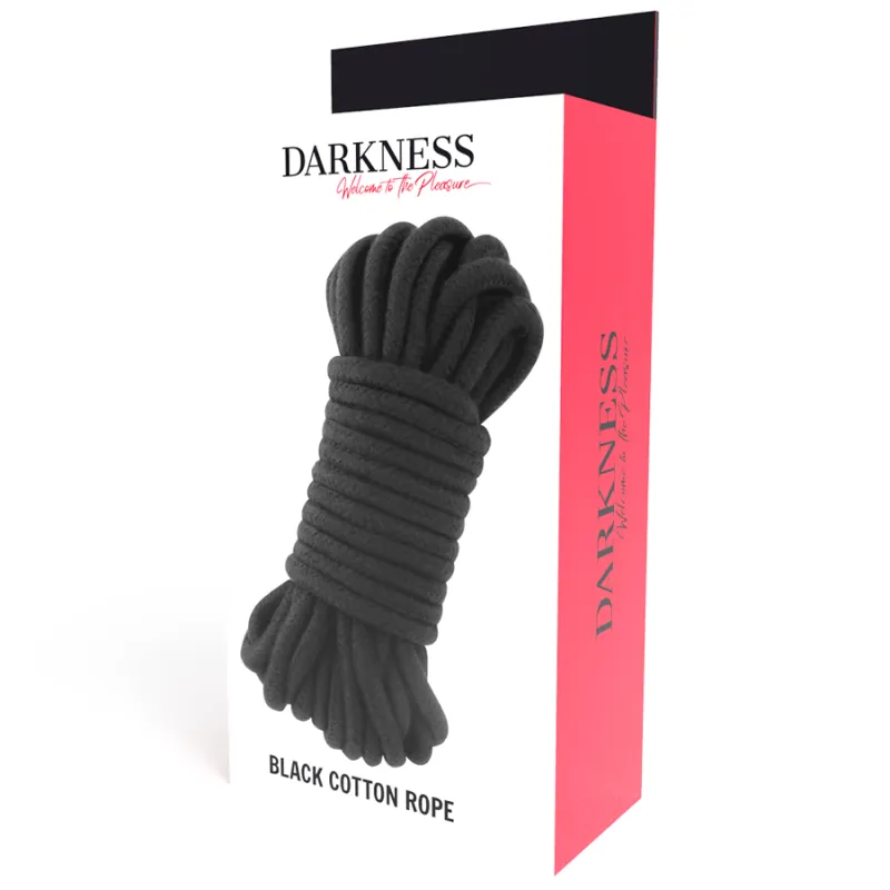 Darkness Kinbaku Cotton Rope Black  5m - Lano