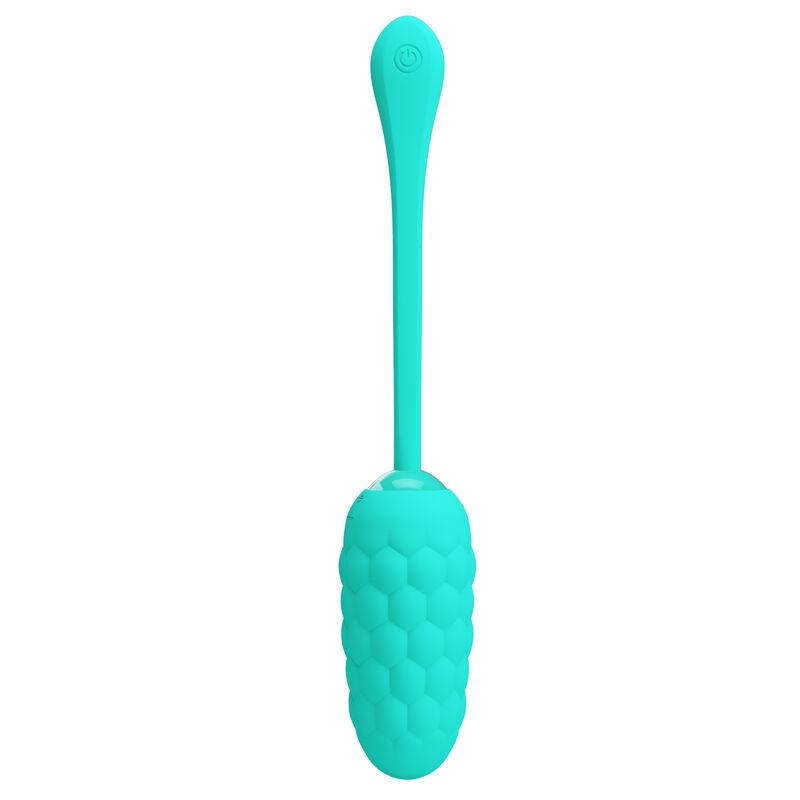 Pretty Love - Vibrating Egg With Aqua Green Rechargeable Marine Texture