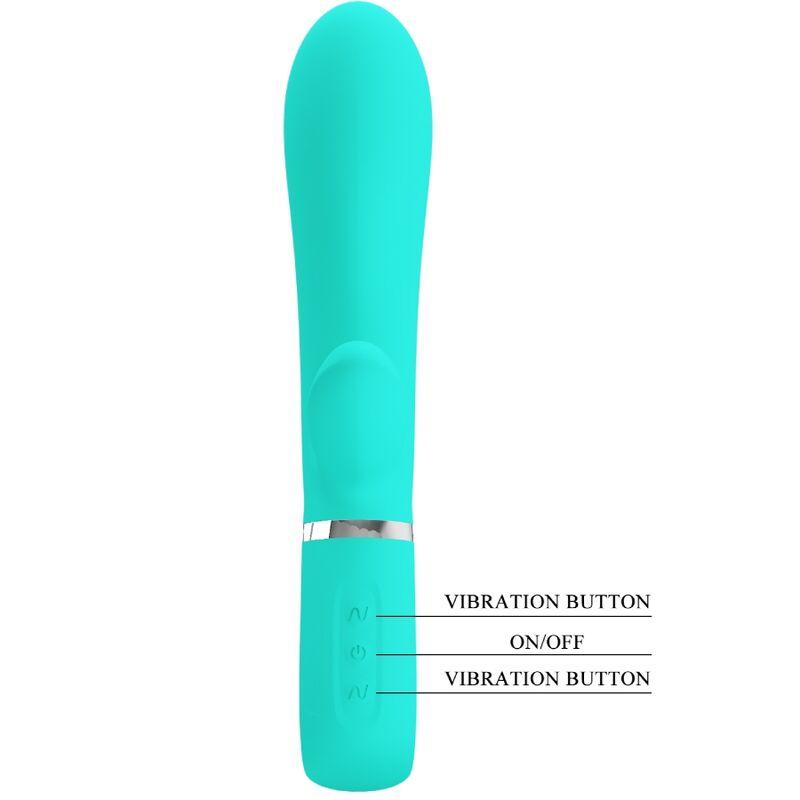 Pretty Love - Thomas Multifunction G-Spot Vibrator Aqua Green