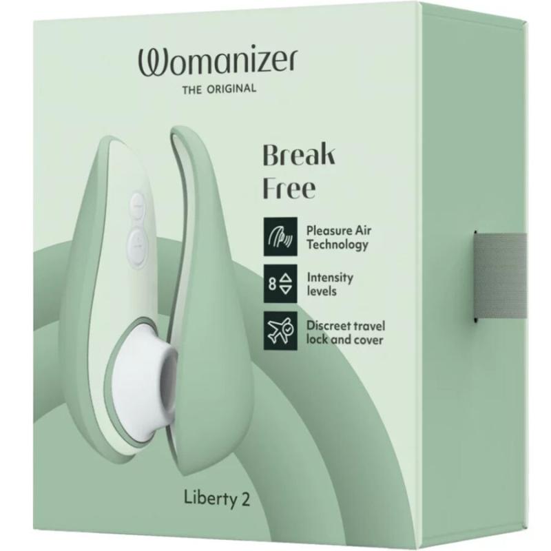 Womanizer - Liberty 2 Clitoris Stimulator & Sucker Light Green