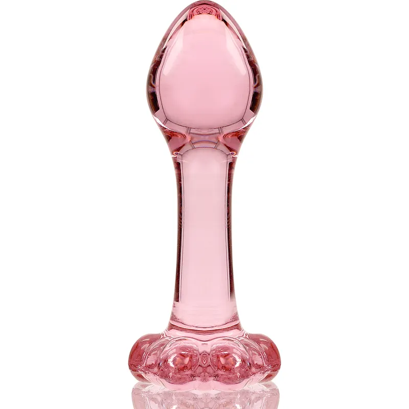 Nebula Series By Ibiza - Model 2 Anal Plug Borosilicate Glass 11 X 3.5 Cm Pink