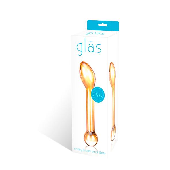 Glas - Honey Dripper Glass Anal Slider - Sklenené Dildo