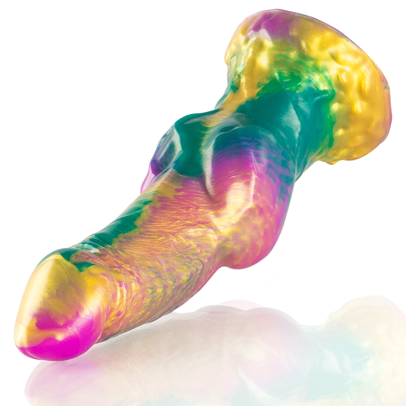 Epic - iris dildo with rainbow testicles of pleasure