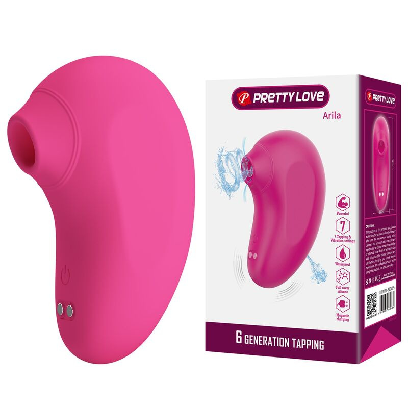 Pretty love - arila rechargeable clitoral suction stimulator with vibration pink