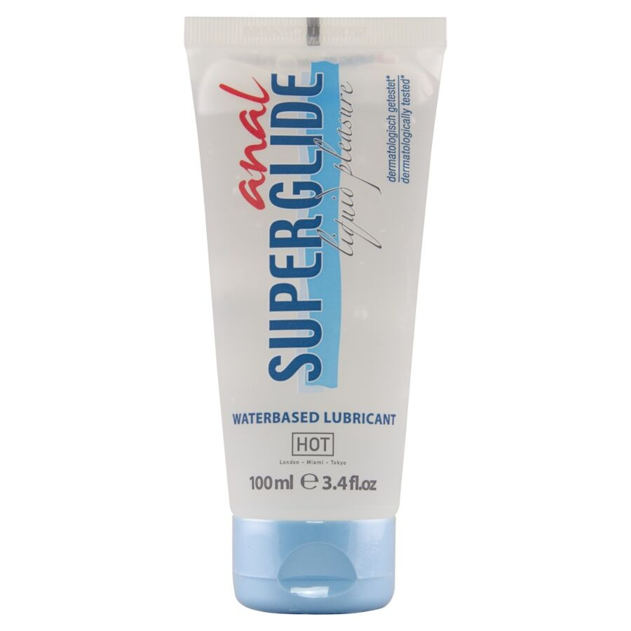Hot - anal superglide liquid pleasure waterbased lubricant 100 ml