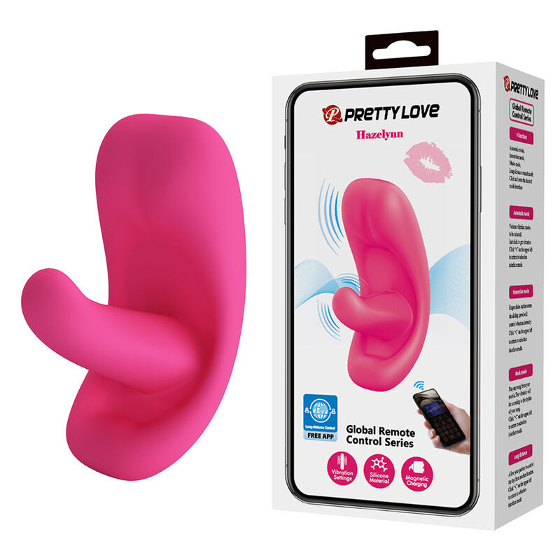 Pretty love - hazelynn 12 function app control massager pink