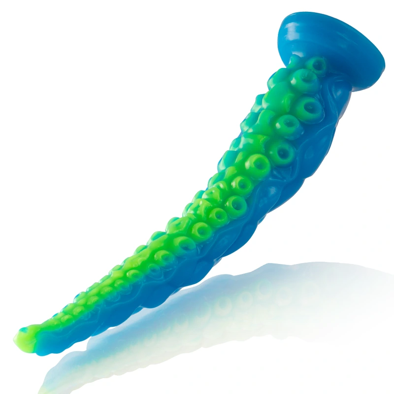 Epic - scylla fluorescent thin tentacle dildo large size