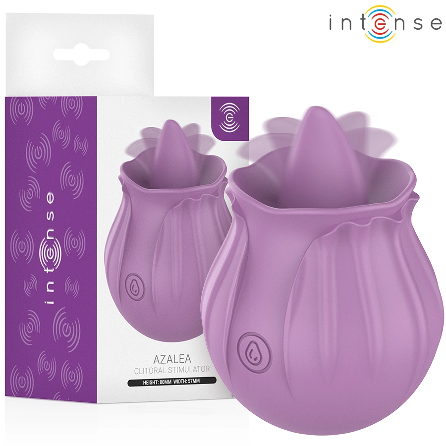 Intense - azalea flower clit stimulating 10 vibrations purple