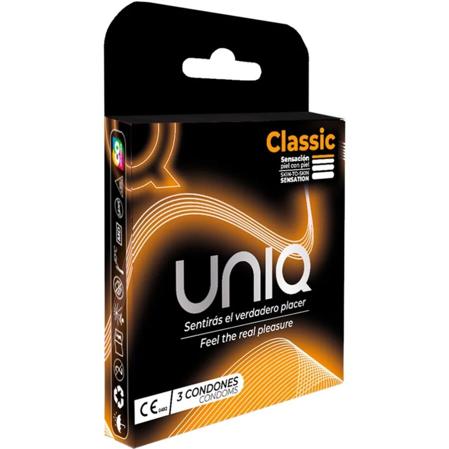 Uniq Classic Latex Free Condoms 3 kusy