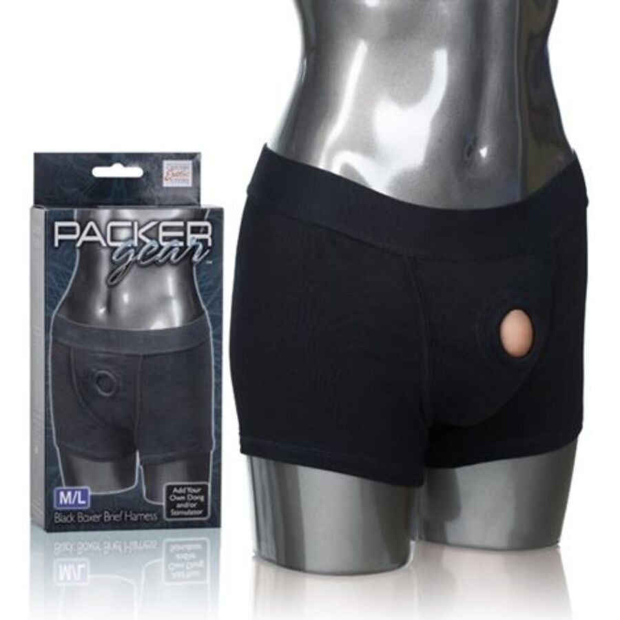 Calexotics - packer gear boxer brief harness m/l