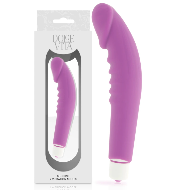 Dolce vita - realistic pleasure purple silicone