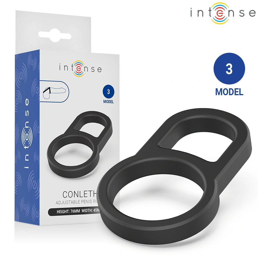 Intense - conleth adjustable double penis ring model 3