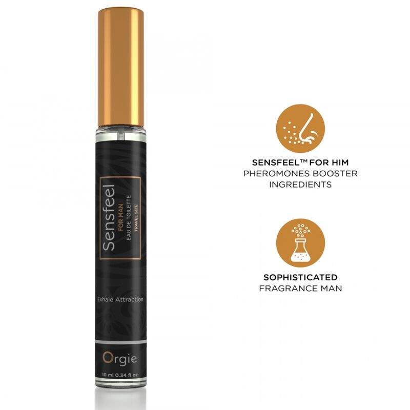 Orgie - sensfeel eau de toilette with pheromone booster travel size for men 10 ml