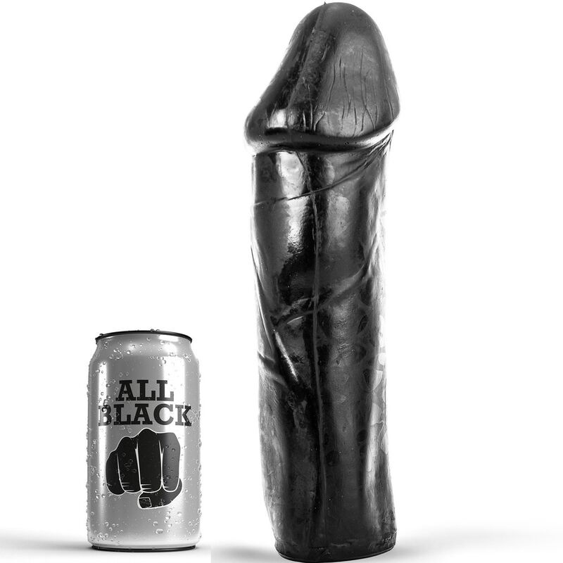 All black - dong 28 cm without testicles