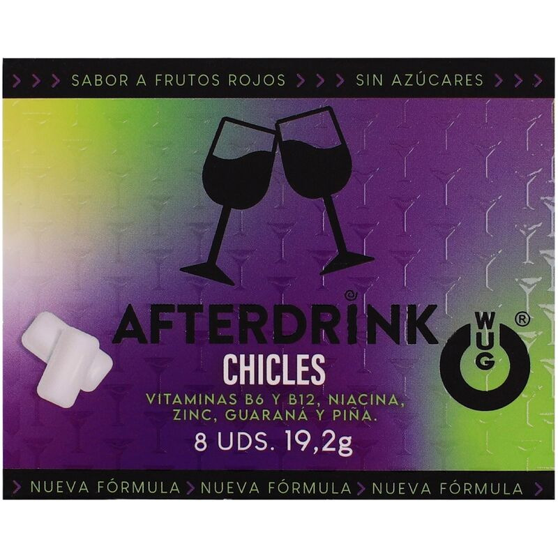 Wug gum - after drink hangover 8 units