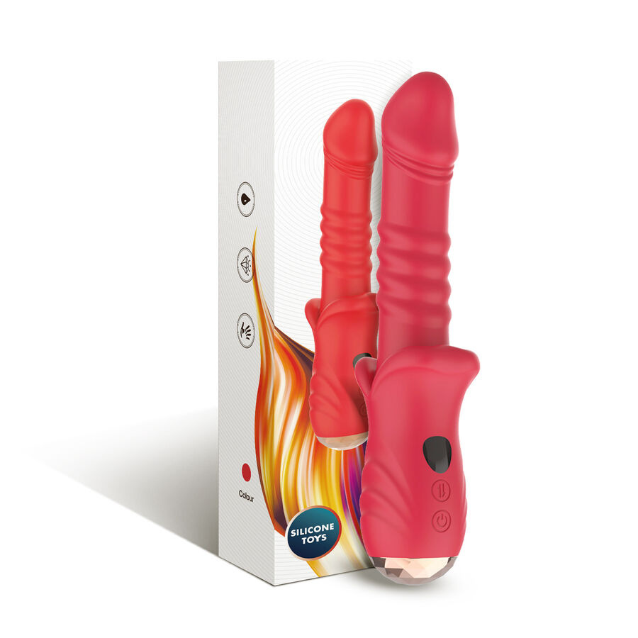 Armony - point a stimulating vibrator dildo red