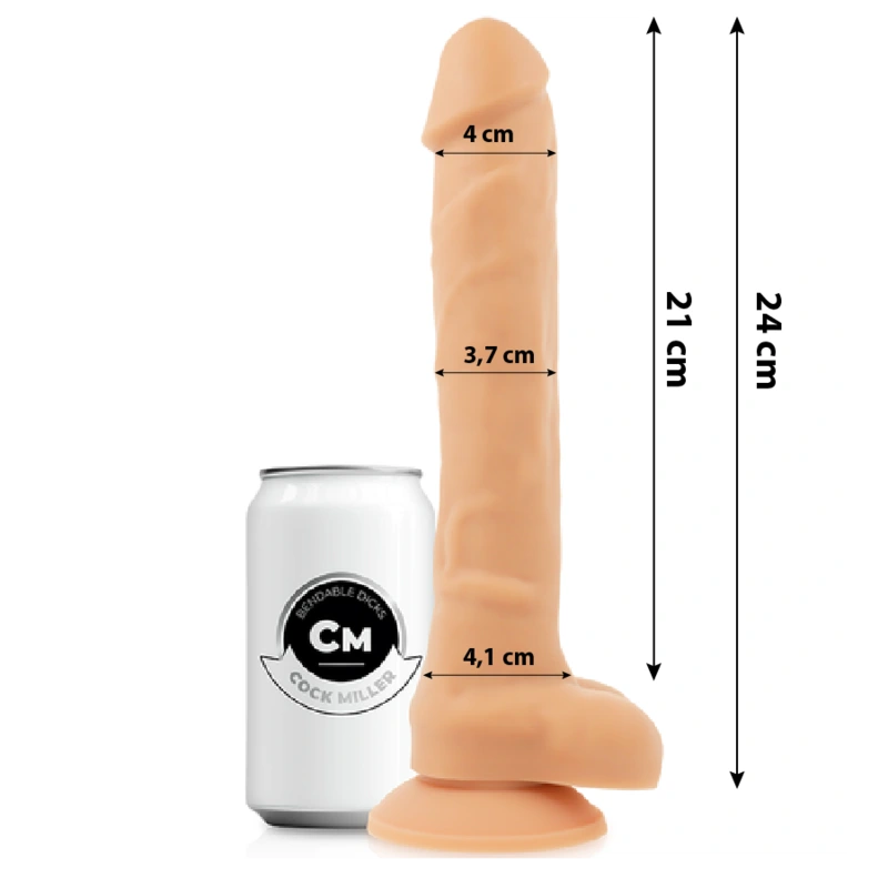 Cock miller - silicone density articulable cocksil 24 cm