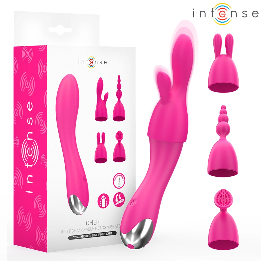 Intense - cher interchangeable heads vibrator