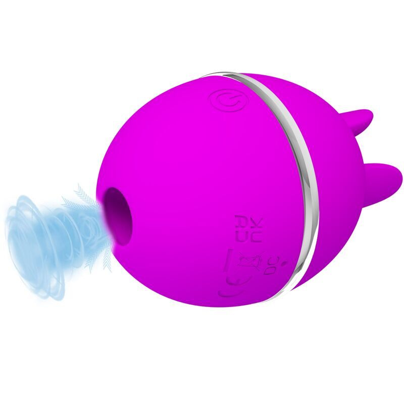 Pretty love - gemini ball purple round silicone vibrator