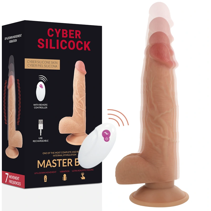 Cyber silicock - remote control realistic master ben 23.88 cm -o- 4.3 cm