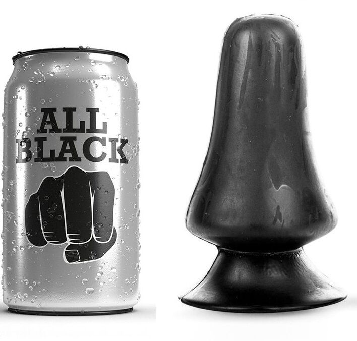 All black - anal plug 12 cm