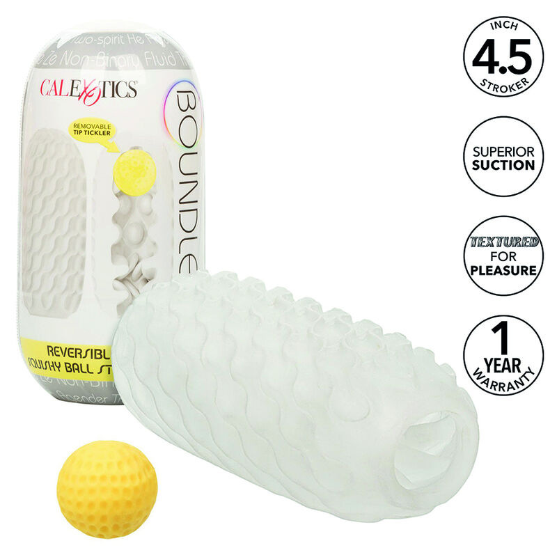 Calexotics - boundless reversible squishy ball stroke grey
