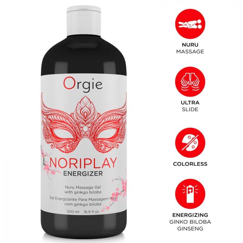 Orgie - noriplay energizer body to body nuru massage gel 500 ml