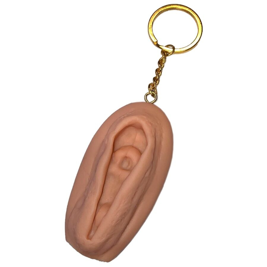 Diablo picante - vagina keychain light tone