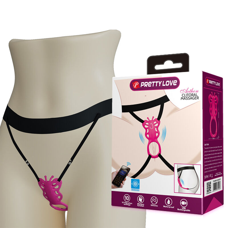 Pretty love - butterfly app control panty massager pink