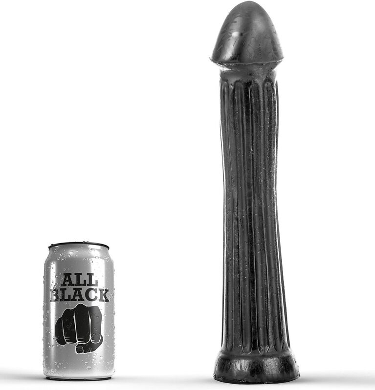 All black - plug dildo 31 cm