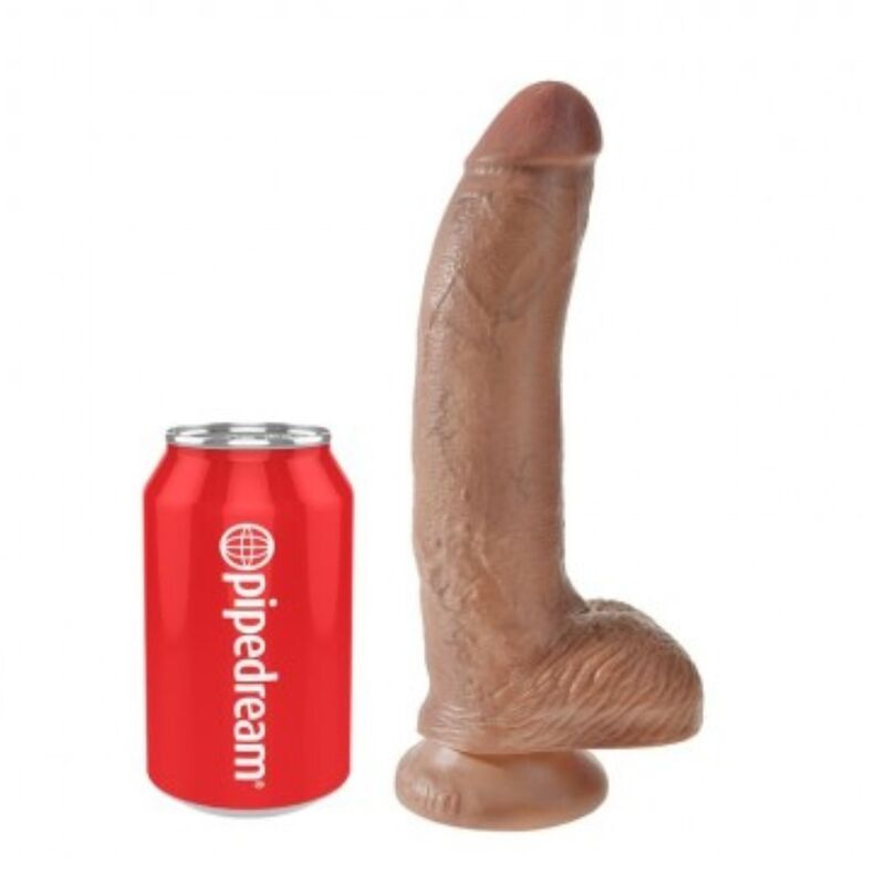 King cock - realistic dildo with balls 22.8 cm