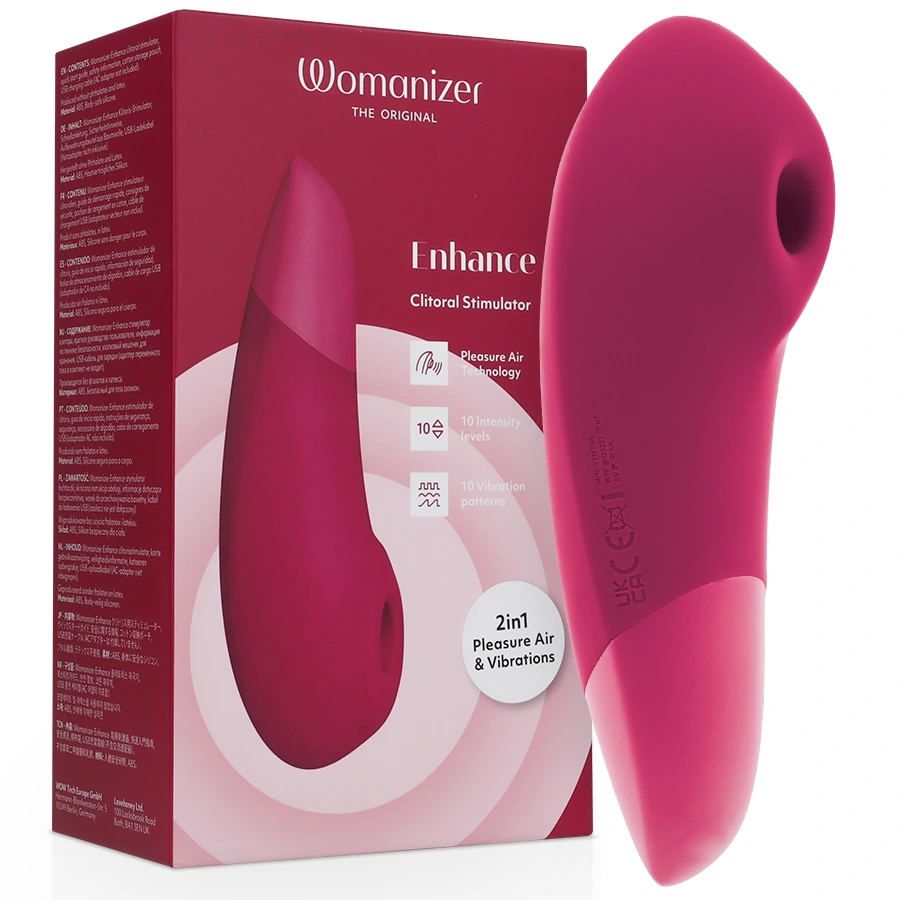 Womanizer - enhance clitorial stimulator vibrant pink