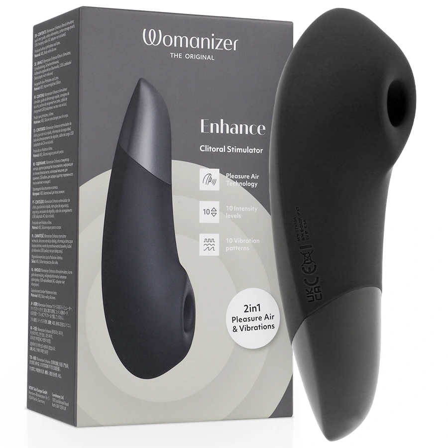 Womanizer - enhance clitorial stimulator black