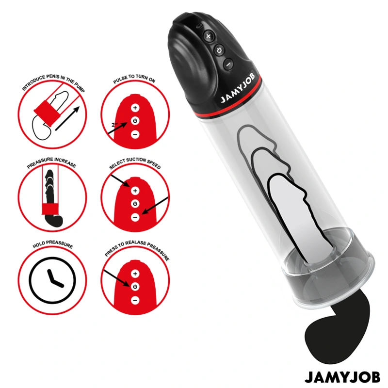 Jamyjob - xpand automatic pump 3 suction levels grey