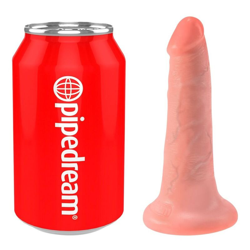 King cock - dildo with balls 14 cm flesh