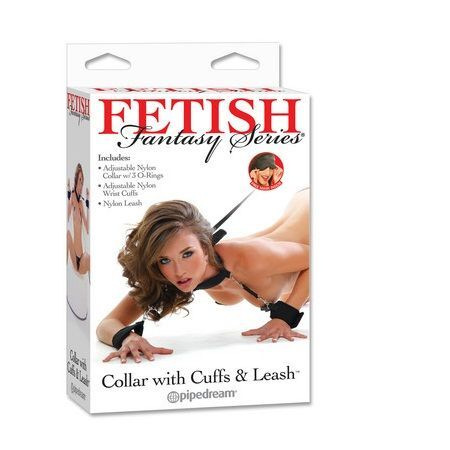 Fetish fantasy series - collar with cuffs & leash