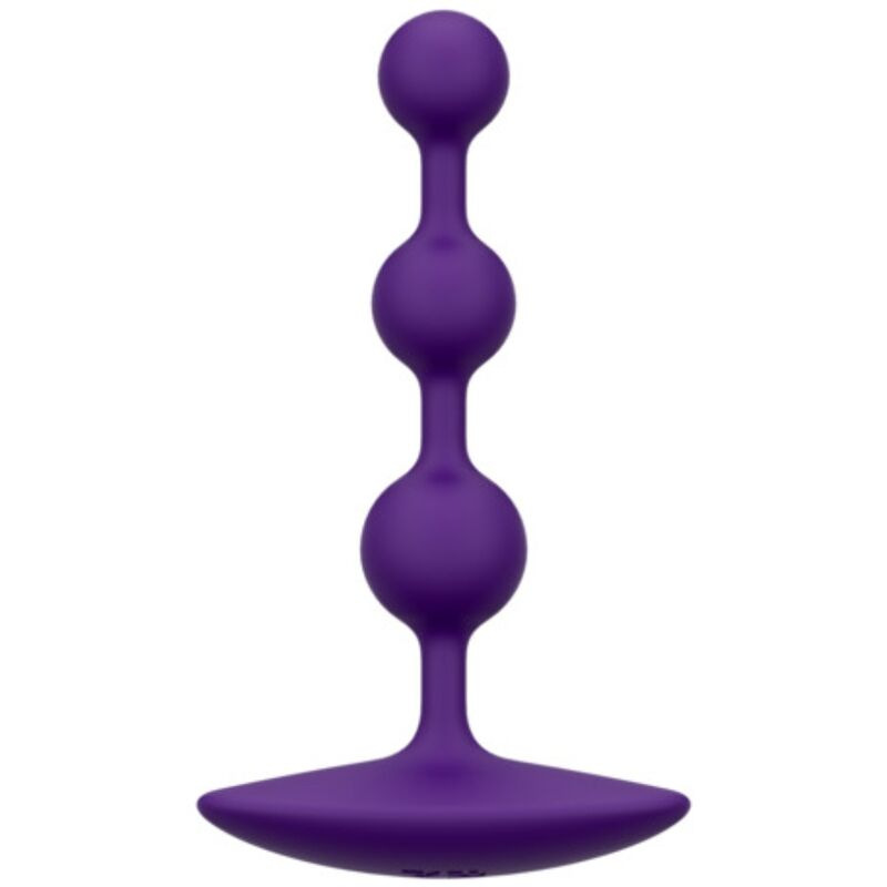 Romp - amp purple flexible silicone anal beads 12.5 cm purple